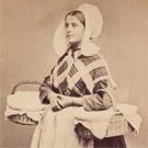 Belgian girl with baskets